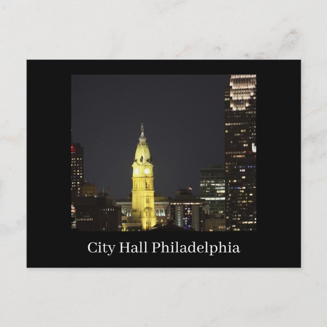 Postal City Hall Philadelphia Postcard (Anverso)