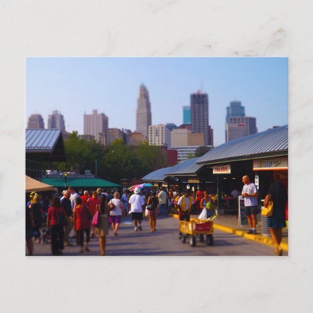 Postal City Market y el centro de Kansas City Skyline (Anverso)