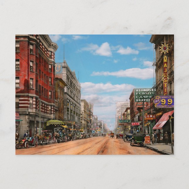 Postal City - Memphis TN - Main Street Mall 1909 (Anverso)