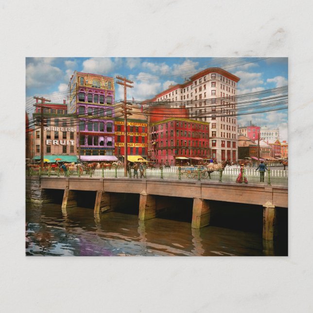 Postal City - Providence RI - Crawford Street Bridge 1906 (Anverso)