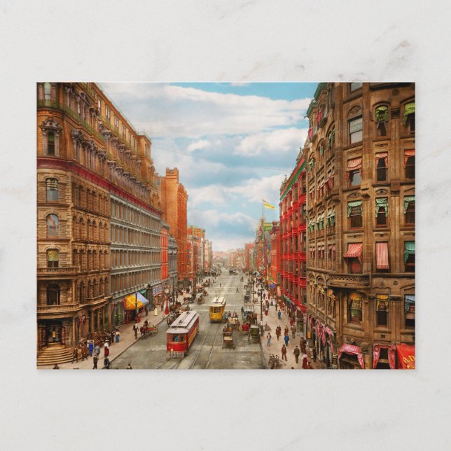 Postal City - Rochester NY - Centro de Rochester 1904 (Anverso)