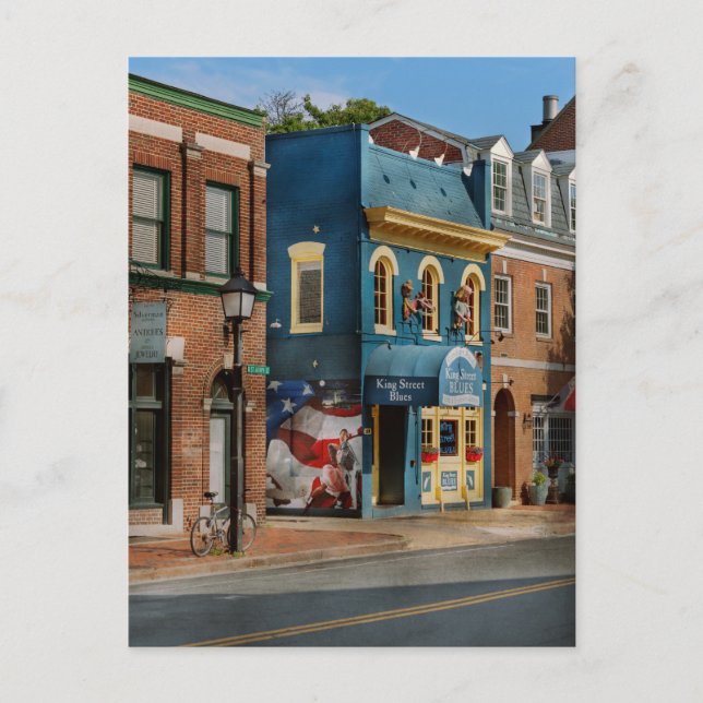 Postal Ciudad - Alejandría, VA - King Street Blues (Anverso)