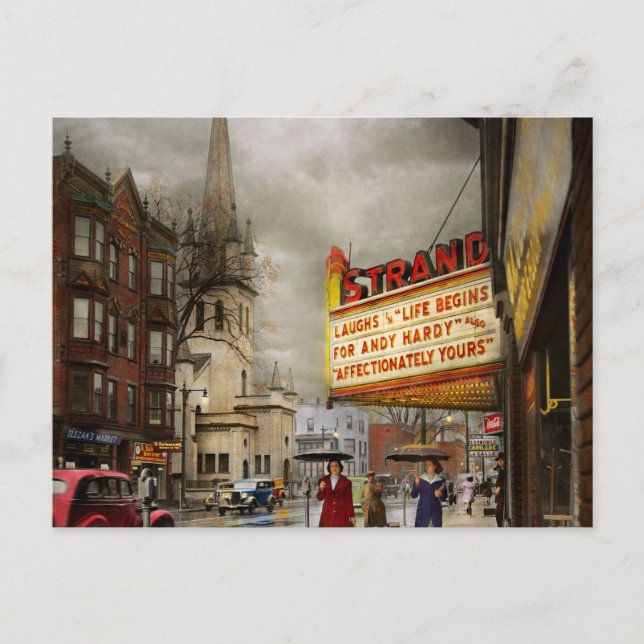 Postal Ciudad - Amsterdam NY - La vida comienza en 1941 (Anverso)