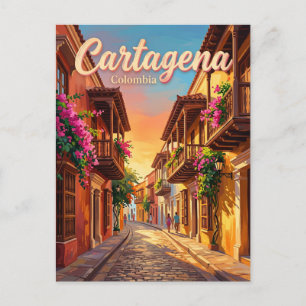 Postal Ciudad Amurallada de Cartagena Colombia