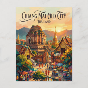 Postal Ciudad Antigua Chiang Mai Tailandia
