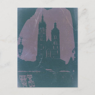 Postal Ciudad antigua de Cracovia Polonia