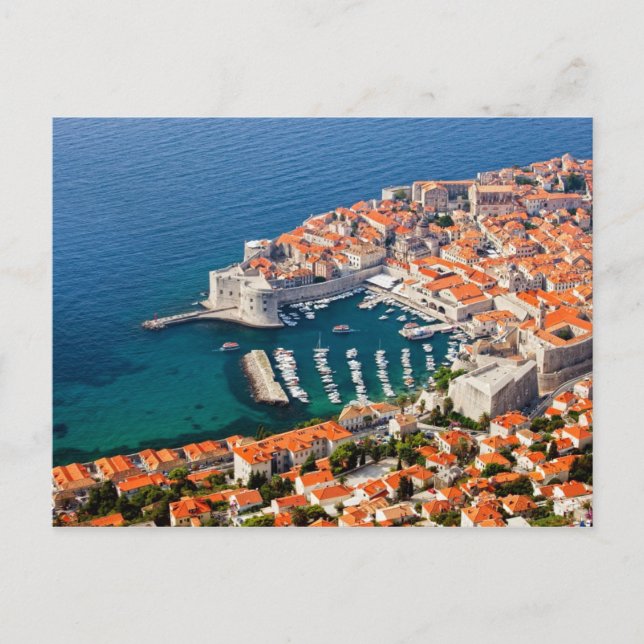 Postal Ciudad antigua de Dubrovnik (Anverso)