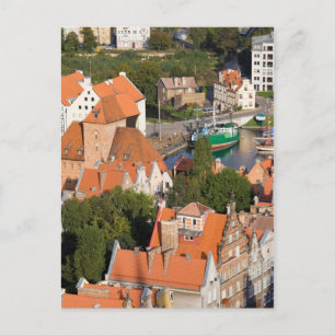 Postal Ciudad antigua de Gdansk en Polonia