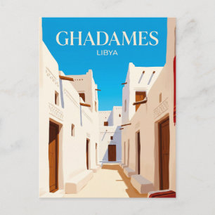 Postal Ciudad antigua de Ghadames Libia