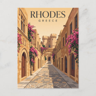 Postal Ciudad Antigua de Rodas Grecia
