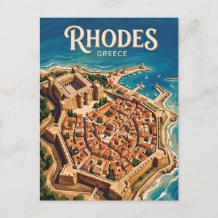 Postal Ciudad Antigua de Rodas Grecia