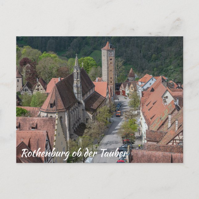 Postal Ciudad antigua de Rothenburg ob der tauber (Anverso)