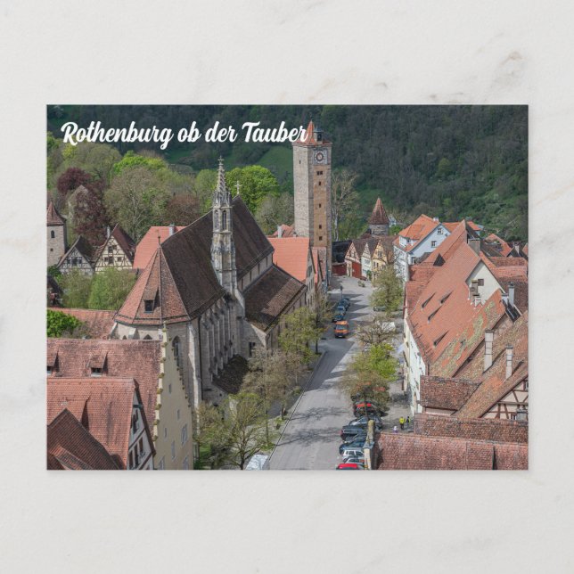Postal Ciudad antigua de Rothenburg ob der tauber (Anverso)