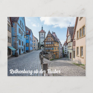 Postal Ciudad antigua de Rothenburg ob der Tauber, Aleman