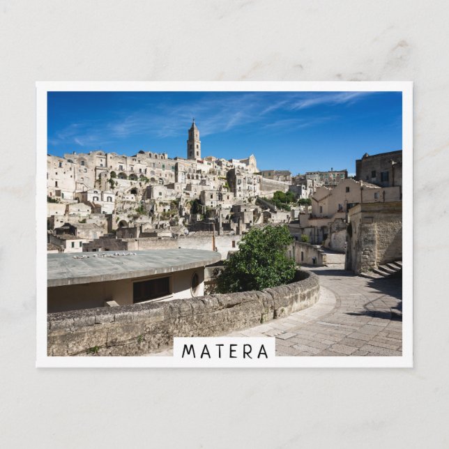Postal Ciudad antigua de Sassi di Matera (Anverso)