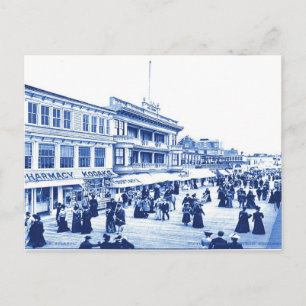 Postal Ciudad atlántica vintage