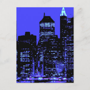 Postal Ciudad Azul de Nueva York