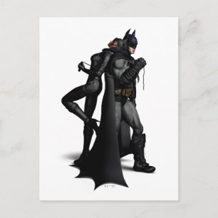 Postal Ciudad Batman Arkham   Batman y Catwoman