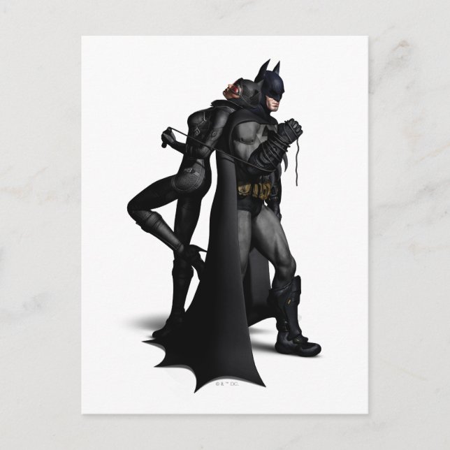 Postal Ciudad Batman Arkham | Batman y Catwoman (Anverso)