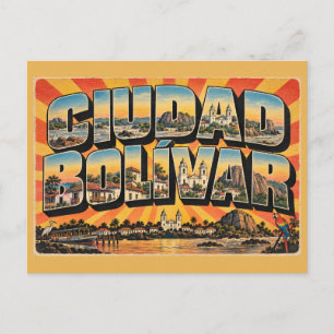 Postal Ciudad Bolívar Ciudad del río Orinoco Arte