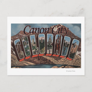 Postal Ciudad Canon, Colorado - Escenas de letras grandes