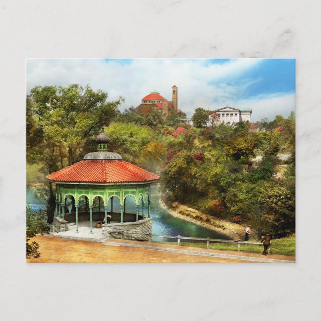 Postal Ciudad Cincinnati OH - El cenador de Spring House  (Anverso)