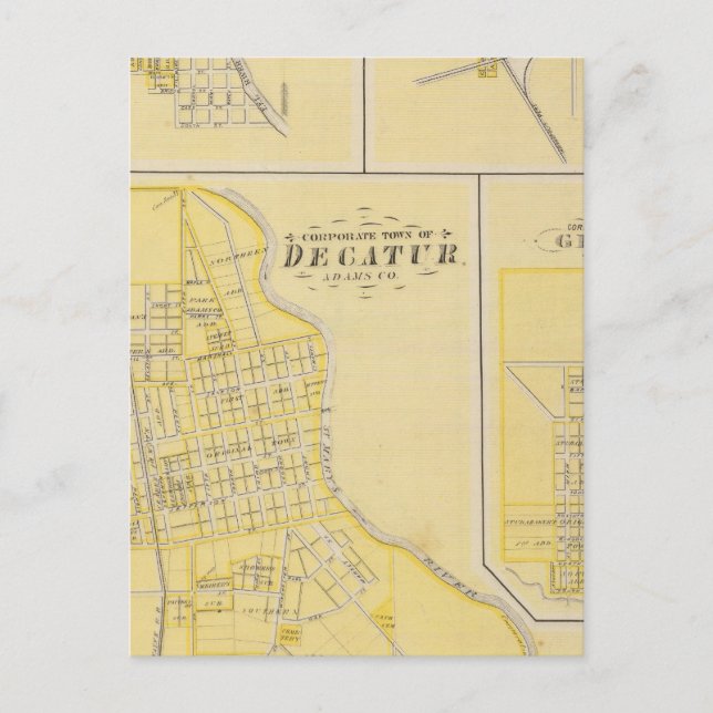 Postal Ciudad corporativa de Decatur (Anverso)