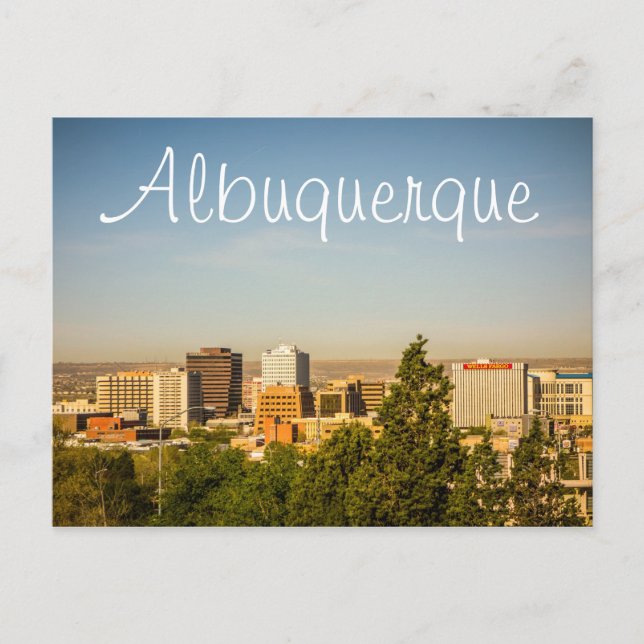 Postal Ciudad de Albuquerque en Nuevo México (Anverso)