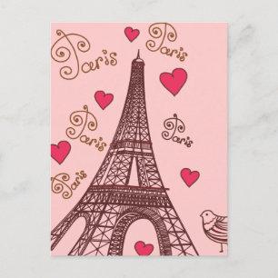 Postal Ciudad de Amor París