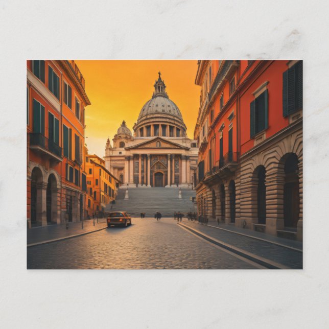Postal Ciudad de arte de roma (Anverso)