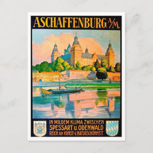 Postal Ciudad de Aschaffenburg, Alemania, Schloss Johanni