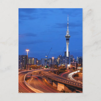 Postal Ciudad de Auckland en Dusk