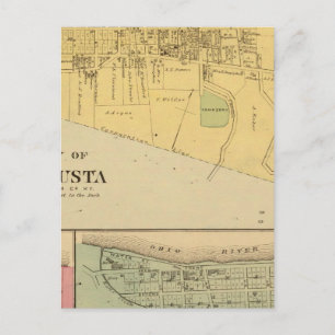 Postal Ciudad de Augusta con Tietzville, Foster