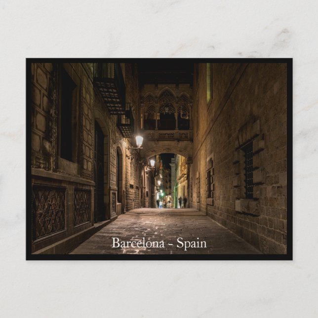 Postal Ciudad de Barcelona, España (Anverso)