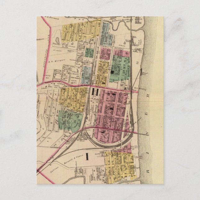 Postal Ciudad de Bellaire, Ohio (Anverso)