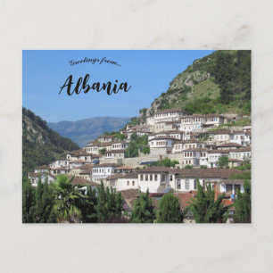 Postal Ciudad de Berat de las mil ventanas Albania