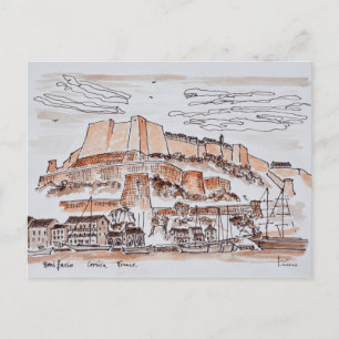 Postal Ciudad de Bonifacio   Córcega, Francia