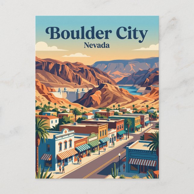 Postal Ciudad de Boulder, Nevada (Anverso)