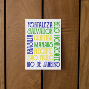 Postal Ciudad de Brasil nombra Río de Janeiro São Paulo