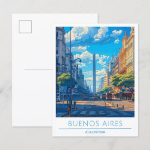 Postal Ciudad de Buenos Aires Argentina Viaje