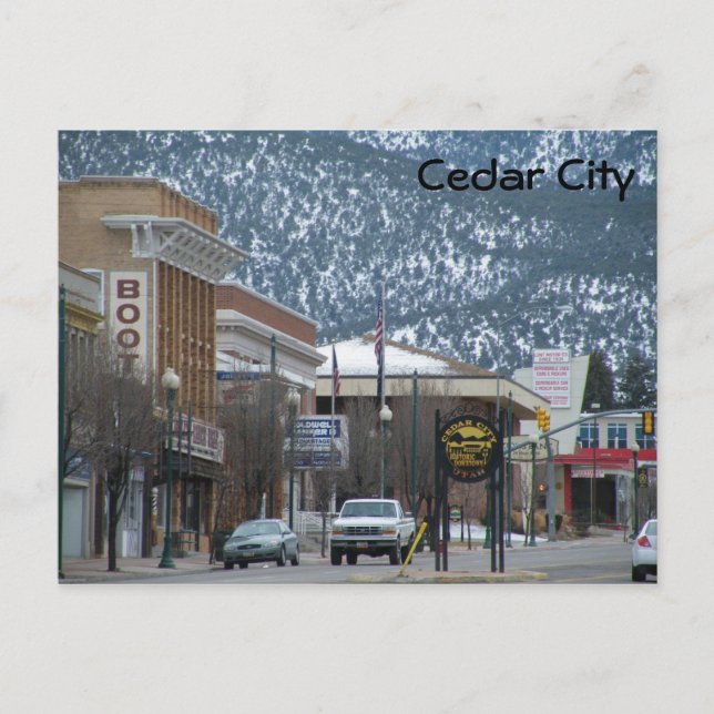 Postal Ciudad de Cedar (Anverso)
