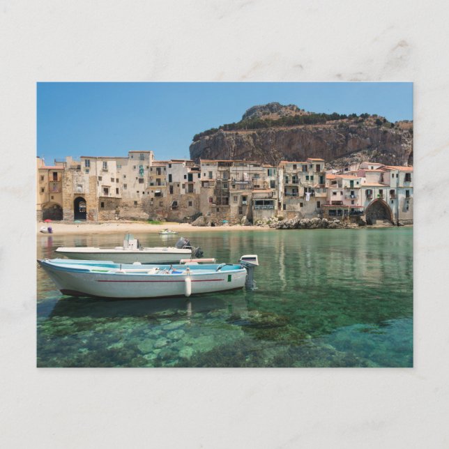 Postal Ciudad de Cefalu en Sicilia (Anverso)
