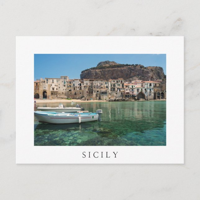 Postal Ciudad de Cefalu en Sicilia (Anverso)