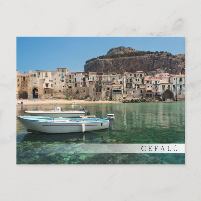 Postal Ciudad de Cefalu en Sicilia (Anverso)