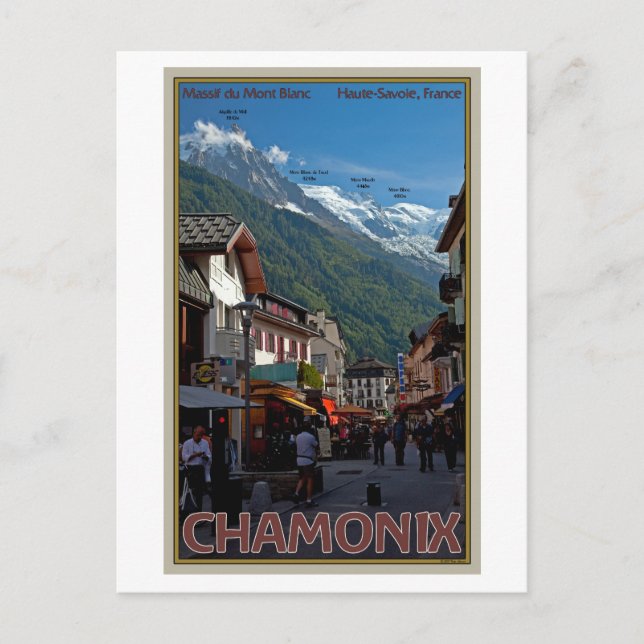 Postal Ciudad de Chamonix (Anverso)