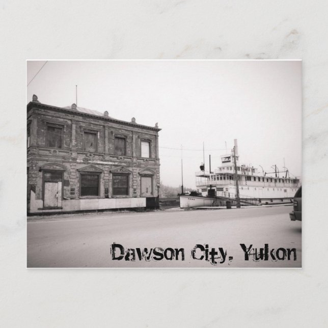 Postal Ciudad de Dawson, el Yukón (Anverso)