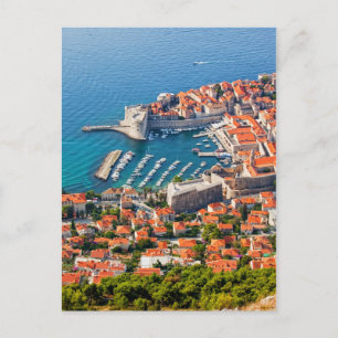 Postal Ciudad de Dubrovnik desde arriba