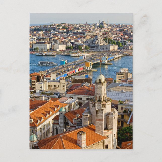 Postal Ciudad de Estambul en Turquía (Anverso)