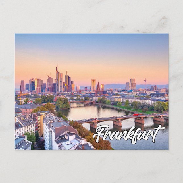 Postal Ciudad De Fráncfort, Alemania (Anverso)