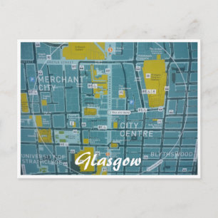 Postal ciudad de glasgow